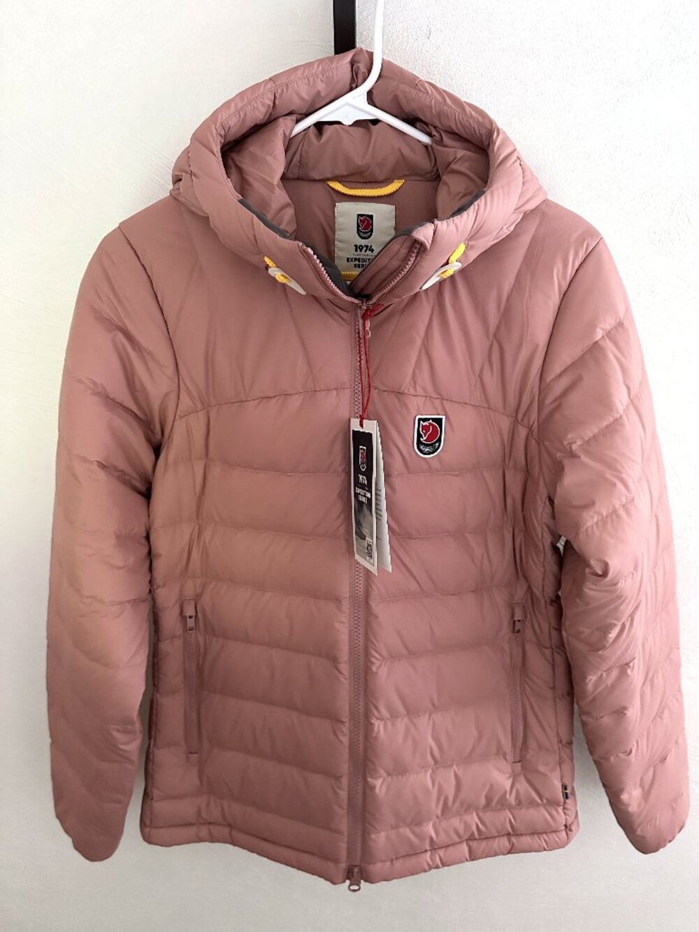 Fjallraven Expedition Pack Down Hoodie XS Dusty Rose NWT